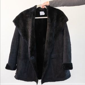 Vince shearling cardi coat